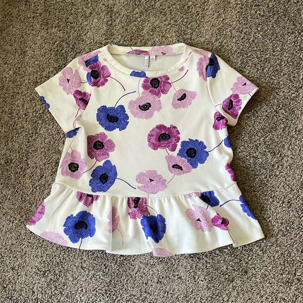 Floral Peplum Top